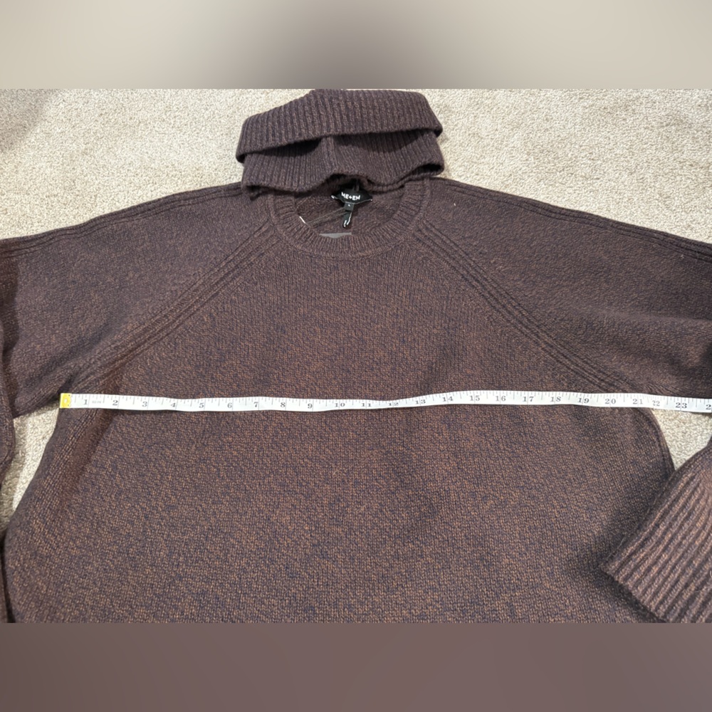 NWT Me + Em Merino Cashmere Mouline Sweater and snood! - Picture 7 of 11